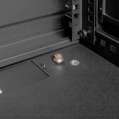 Шкаф настенный 19дюйм TERACOM PRO 12U 600х450мм дверь стеклянная с замком-ручкой черн. EKF TRP-WLL-1264-40B