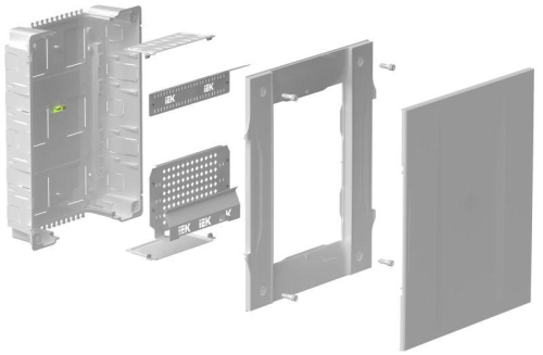 Корпус мультимедиа встраиваемый 470х410мм Krepta 5 пластик. IEK KR5-KP23-V-41