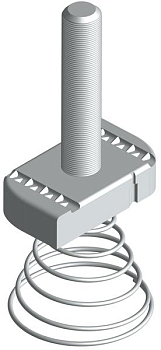 Болт STRUT 10х30 с конусной пружиной TDZ EKF stbkp10x30-TDZ