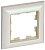 Рамка 1-м BRITE РУ-1-Бр беж./жемчуж. IEK BR-M12-12-1-K10