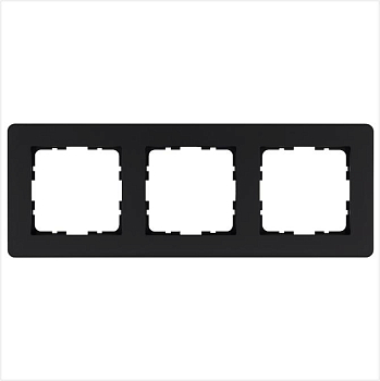 Рамка 3-м G-Flex черн. матов. soft touch Jasmart G1103PB