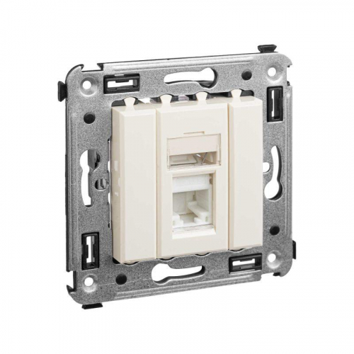 Розетка компьютерная 1-м СП Avanti "Ванильная дымка" RJ45 кат.6 DKC 4405293
