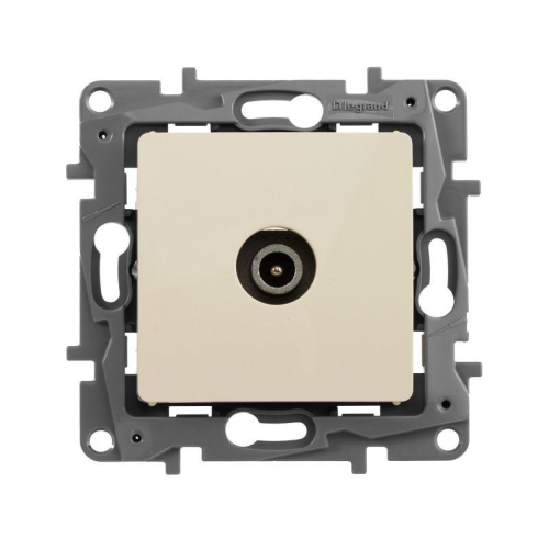 Розетка телевизионная проходная TV СП Etika 14дБ 5-862МГц механизм сл. кость IEK 672363