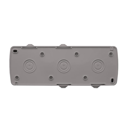 Розетка 3-м ОП Клио 16А IP54 с заземл. с прозр. крышкой сер. Universal К2235-Gr