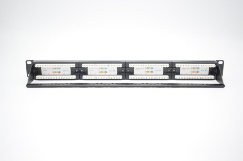 Патч-панель 19 1U кат.5E неэкранир. 24 порта RJ45 Dual IDC с задним кабельным организатором TOKOV ELECTRIC TKE-PP-5E-1U-24P-UTP-CO