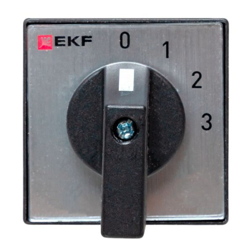 Переключатель кулачковый ПК-1-102 2п 25А "0-1-2-3" IP65 EKF pk-1-102-25-65