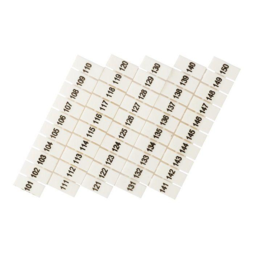 Маркеры для UT/ST/Push-in 2.5 с нумерацией 100-150 (уп.100шт) EKF zb-st-2.5-100-150