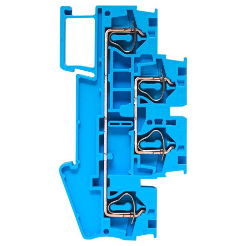Колодка клеммная ST-4 32А пружинная двойн. син. EKF plc-jxb-st-4-4-2-blue