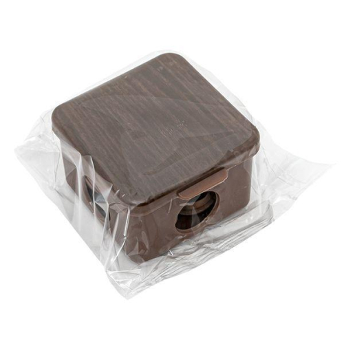 Коробка распаячная КМР-030-036 пылевлагозащ. 65х65х50 4 мембранных ввода темн. дерево PROxima EKF plc-kmr2-030-036-t