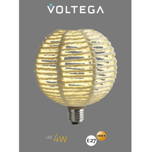 Лампа светодиодная филаментная Loft 271 BRA240 4Вт 3000К E27 Voltega 8571