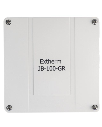 Коробка распределительная 140х140х76мм IP66 в комплекте с клеммным рядом 10х10кв.мм 76А сер. Extherm JB-100-GR