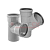 Тройник 45град. 110-50 (30) VALFEX 22110050