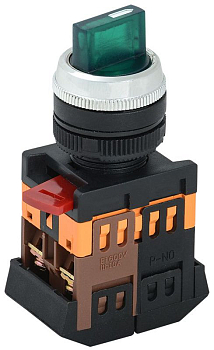 Переключатель АNС-22-2 240В 2 полож. 1НО+1НЗ неон зел. GENERICA BSW10-ANC-2-K06