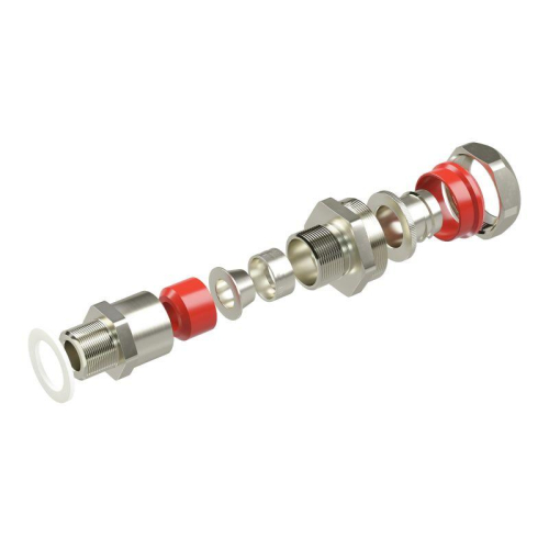 Ввод кабельный универс. серии КАЕРМ для бронир. и небронир. кабеля М32х1.5 d17.8-24мм Dn26 никелированная латунь IP66/IP68 DKC KAEPM4MHK-26