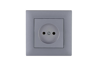 Розетка 1-м Kare RIZZ STAR без заземл. сер. Makel 88065022