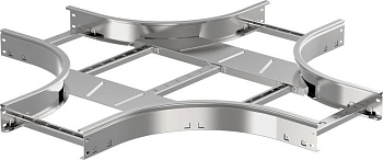 Ответвитель для лотка Х-образ. 55х500 R300 LESTA IEK CKR04-4-055-500