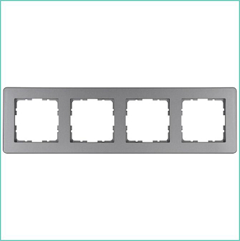 Рамка 4-м G-Flex алюм. Jasmart G1104S