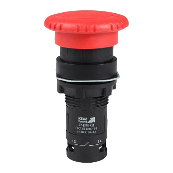 Кнопка аварийного останова OptiSignal Compact D22 С7-ESTR-411 красн. 1НО+1НЗ XB7ES545P КЭАЗ 362131