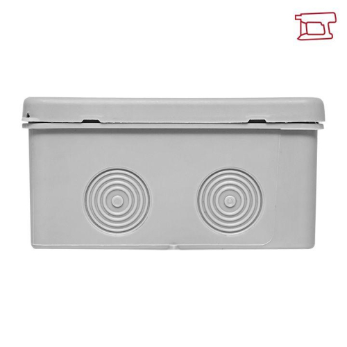 Коробка распределительная КМР-030-035 100х100х50 IP54 с крышкой для прямого монтажа без мембранных вводов сер. EKF plc-kmr-030-034