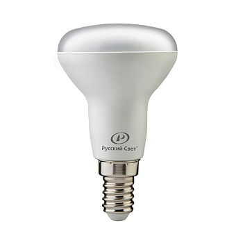 Лампа светодиодная RS LED R50 E14 7W 220-240V 7Вт рефлектор матовая 6500К холод. бел. E14 560лм 220-240В Ra90 Русский Свет 15010645079