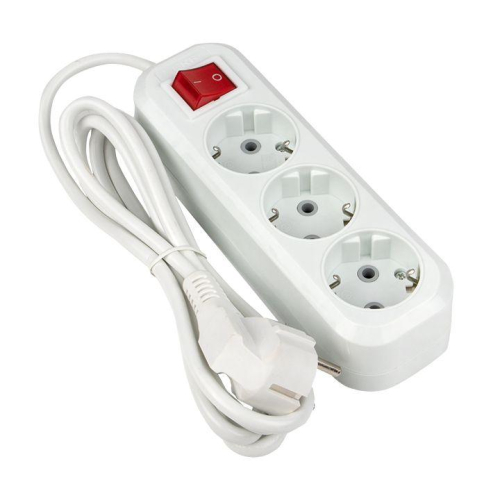 Удлинитель 3х5м с заземл. 16А IP20 Эксперт 3.0кВт с выкл. ПВС 3х1 PROxima EKF UBA16-310-3-05i