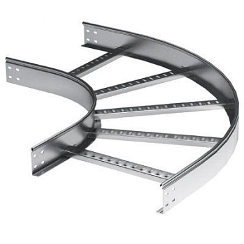 Угол горизонтальный 90град. 50х500 R900 в компл. с крепежн. элемент. и соед. пластинами DKC LIC5950K