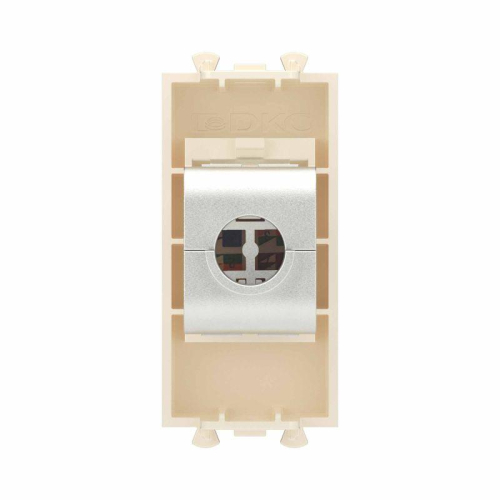 Розетка компьютерная 1мод. Avanti "Ванильная дымка" RJ45 кат.6A без шторок экранир. модульная механизм DKC 4405771