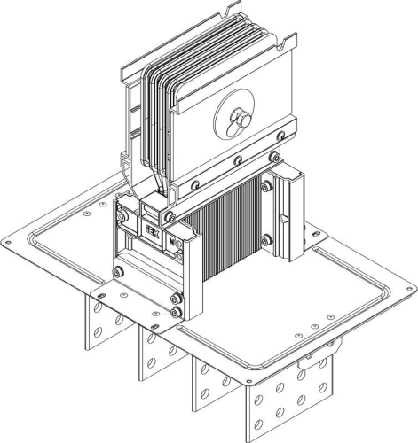 Секция фланцевая Тип2 4000А Cu 3L+N+PER IP55 тран. IEK LB-4000C4-35-F-F2
