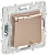 Розетка 1-м SKANDY 16А IP44 с заземл. защ. шторки с крышкой SK-R11Sa песочн. IEK SK-R16-16-44-K98