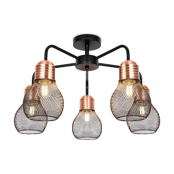 Светильник Agata 60Вт E27х5 IP20 потолочн. Freya FR4011CL-05BBS