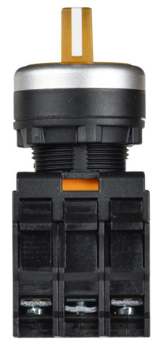 Переключатель 3 полож. 2НО с подсветкой желт. MASTER IEK MI-SW60-20XD-4-14-3-K05