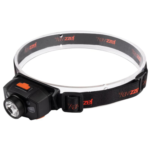 Фонарь аккумуляторный налобный AccuH1-L5WZ-og zoom LED 5Вт + 2хRED SMD IP54 5 режимов: 100проц. 180лм 3.5ч/50проц. 110лм 5.5ч/30проц. 65лм 15ч/красн. 28ч/мигающ. красн. 12ч аккум. 0.8А.ч управл. жестами черн./оранж. JazzWay 5036611