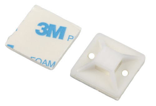 Площадка самоклеящаяся под хомуты 25х25мм NO-225-308 бел. (уп.10шт) Эра Б0066729