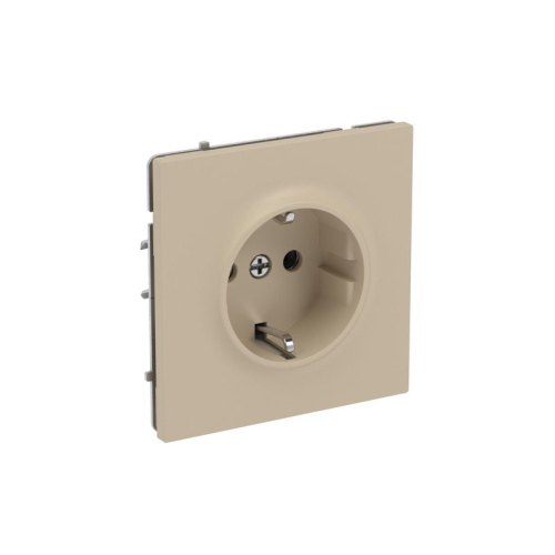 Розетка силовая KANT 2P+E без шторки ванильн. марципан DKC 7015033