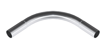 Поворот на 90град. d20 AL безрезьбовой алюм. EKF pb-20-AL