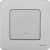 Переключатель 1-кл. Inspiria 10А IP20 250В 10AX с подсветкой/индикацией механизм алюм. IEK 673662