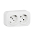 Розетка 2-м ОП Quteo 16А IP20 250В 2х2P+E с заземл. защ. шторки бел. Leg 782223