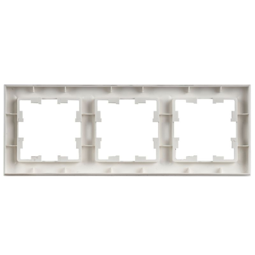 Рамка 3-м BRITE РУ-3-БрАБ арктич. бел. IEK BR-M32-K91