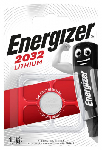 Элемент питания литиевый Lithium CR2032 BL1 (1/10/140) (блист.1шт) Energizer E301021302