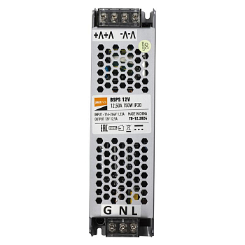 Блок питания для светодиод. ленты BSPS 150Вт 12.5А 12В IP20 метал. JazzWay 5024397