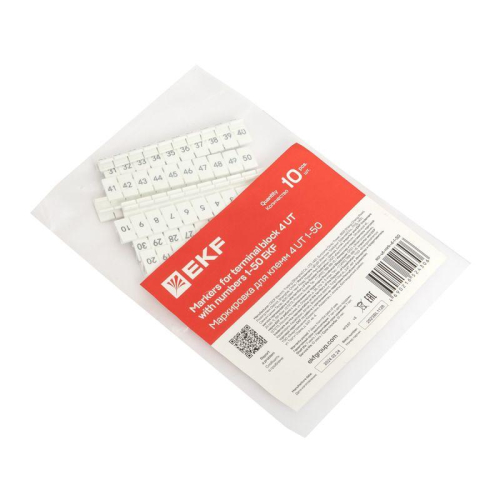Маркировка для клемм 4 UT 1-50 EKF scr-ut-mrk-4-1-50