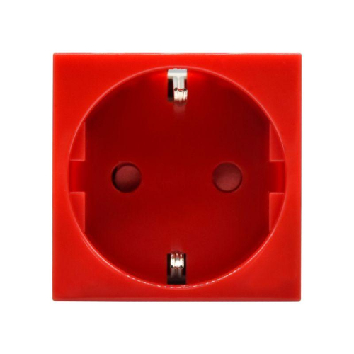 Розетка PRIMER с заземл. защ. шторки винт. зажим РКС-20-32-П-К красн. IEK PR-KK40D-RSZH-2-2-K04