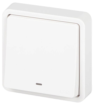 Выключатель Эксперт 11-1522-01 с подсветкой IP55 10АХ-250В СУ бел. Эра Б0063279