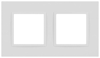 Рамка 2-м Elegance 14-5012-01М Classic для розеток и выключателей матов. бел. Эра Б0065824