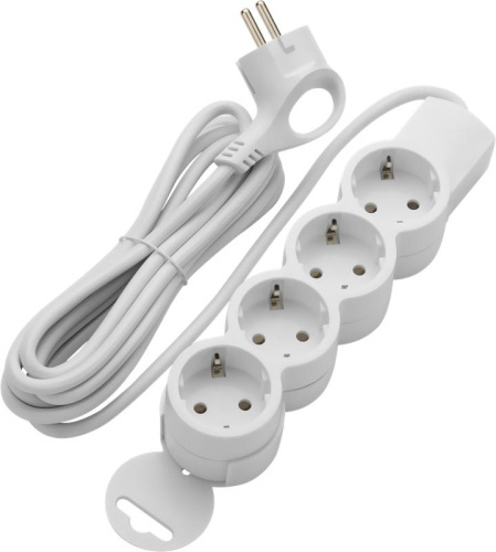 Удлинитель 4х3м с заземл. 10А IP20 ПВС 3х0.75 REV 32012 0