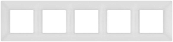 Рамка 5-м Elegance 14-5005-01М для розеток и выключателей матов. бел. Эра Б0065820