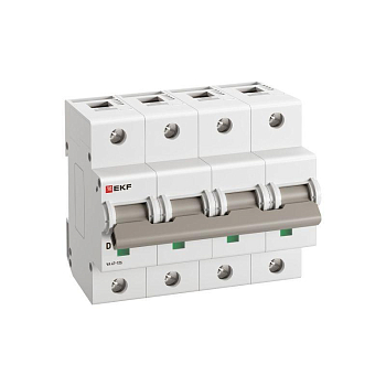 Выключатель автоматический 4п D 50А 15кА ВА 47-125 PROxima EKF mcb47125-4-50D