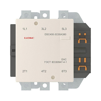 Контактор магнитный DSC400-3C00A380 400А 200кВт (AC3) 380В AC DKC DSC400-3C00A380