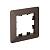 Рамка 1-м AtlasDesign Air мокко/дым. черн. SE ATN220601