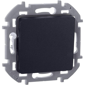 Переключатель 1-кл. Inspiria 10А IP20 250В 10AX механизм антрацит IEK 673653